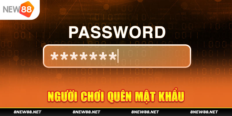Quên mất password khiến quá trình đăng nhập gặp thất bại